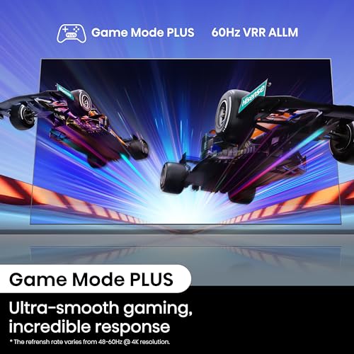 Hisense 50 Inch 4K Smart TV 50E6NTUK - Dolby Vision, Game Mode PLUS with 60Hz VRR ALLM, Smooth Motion, AI Sports Mode, Vidaa OS with Freely, Youtube, Netflix and Disney+ & Now TV (2024 Model)