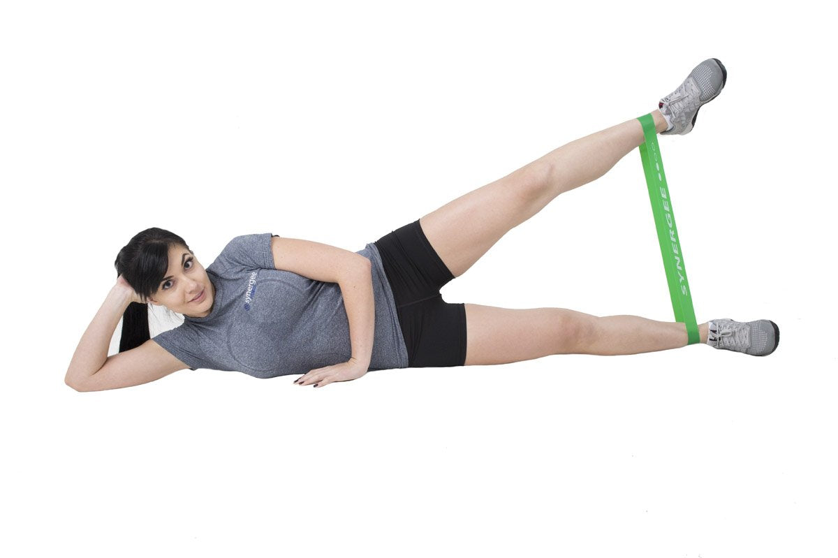 Synergee 10 Pack Mini Band Resistance Loop Exercise Bands Green Medium Resistance