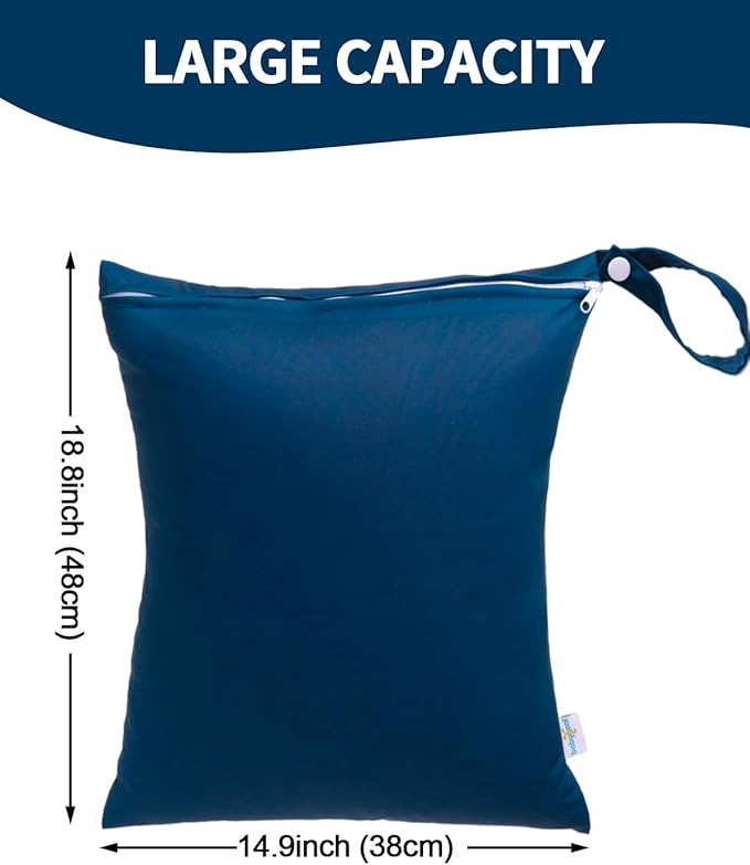 babygoal Travel Laundry Bags 2 Pack, Gym and Swimming-Washable Waterproof Wet