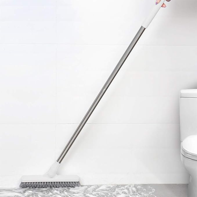 Affogato Floor Scrub Brush Bathroom Long Handle Bathtub Push Broom Shower Tile