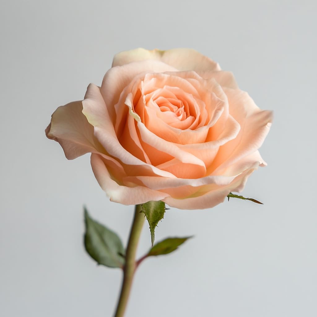 GlobalRose 75 Peach Roses Bouquet - Responsibly Sourced Roses Fresh Flowers - Hand-Picked Flowers Fresh Bouquet for Graduation, Anniversary, Birthday & Special Occasions (4 Bunches of 25 Stems)