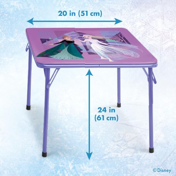 Disney Frozen Kids Folding Table & Chairs Set