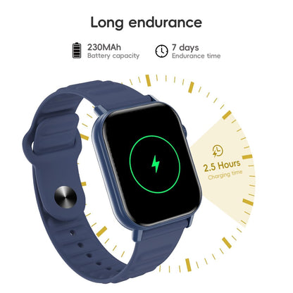 QTLLBT Smart Watch Sports Pedometer, Fitness Tracker Bluetooth Call Heart Rate Blood Oxygen Sleep Monitor,100 Sports Modes Waterproof for iOS Android Men's Women's Smart Watch (Blue)
