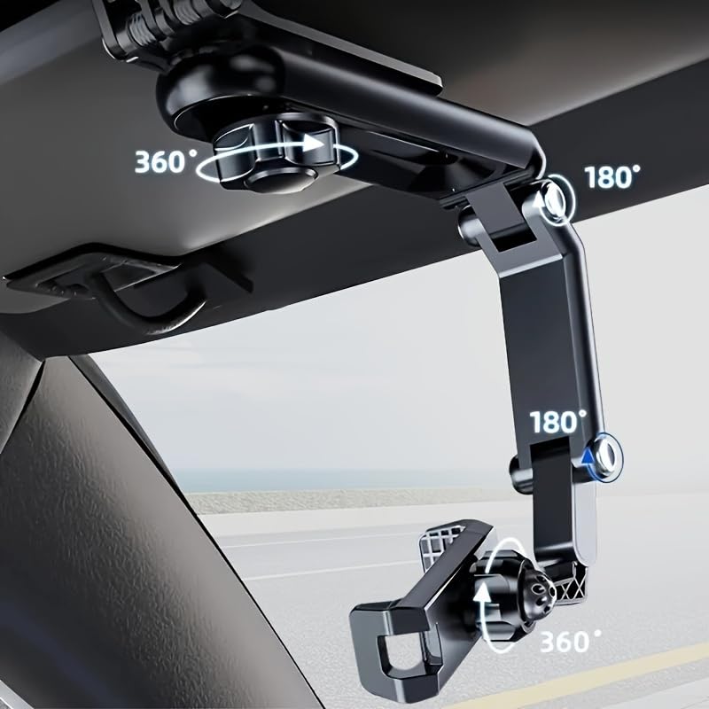 Trendy Car Mobile Phone Stand Multi-Functional Car Navigation Stand Mobile Phone Stand General,Universal Automobile Cradle Fit for iPhone Android and All Smartphones, Black