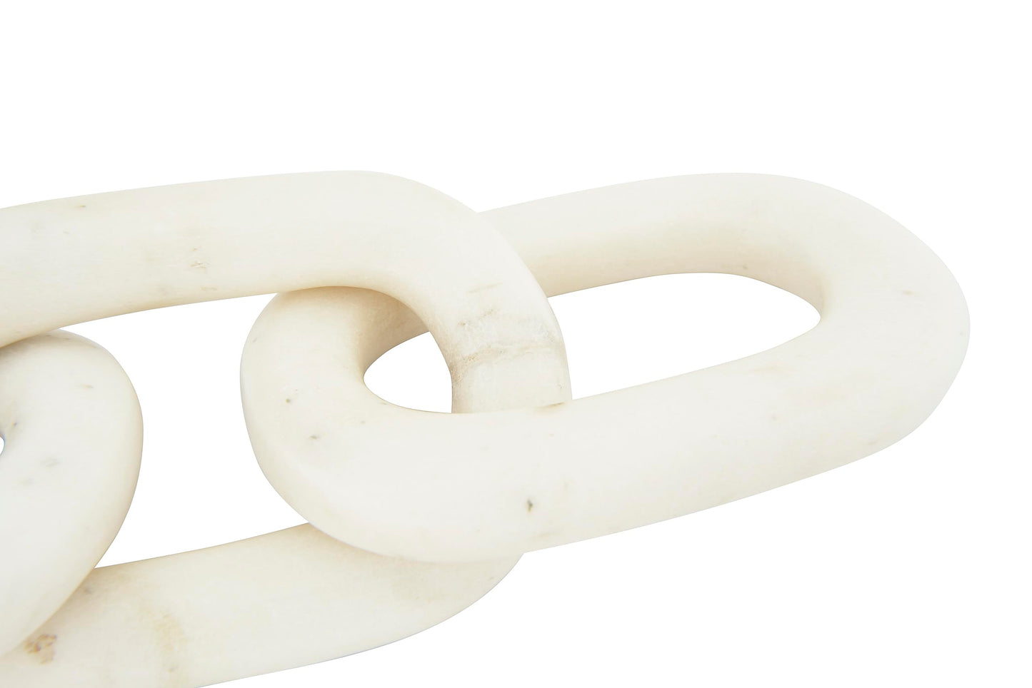 Bloomingville Decorative Marble Chain, Variegated White Tones
