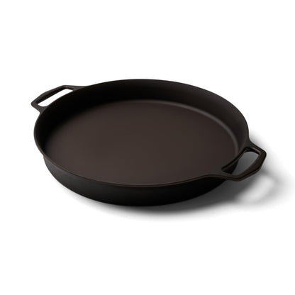 Field Company Double-Handled Cast Iron Skillet – 16-Inch Pre-Seasoned Pan for 8+ Servings, Smooth, Made in USA