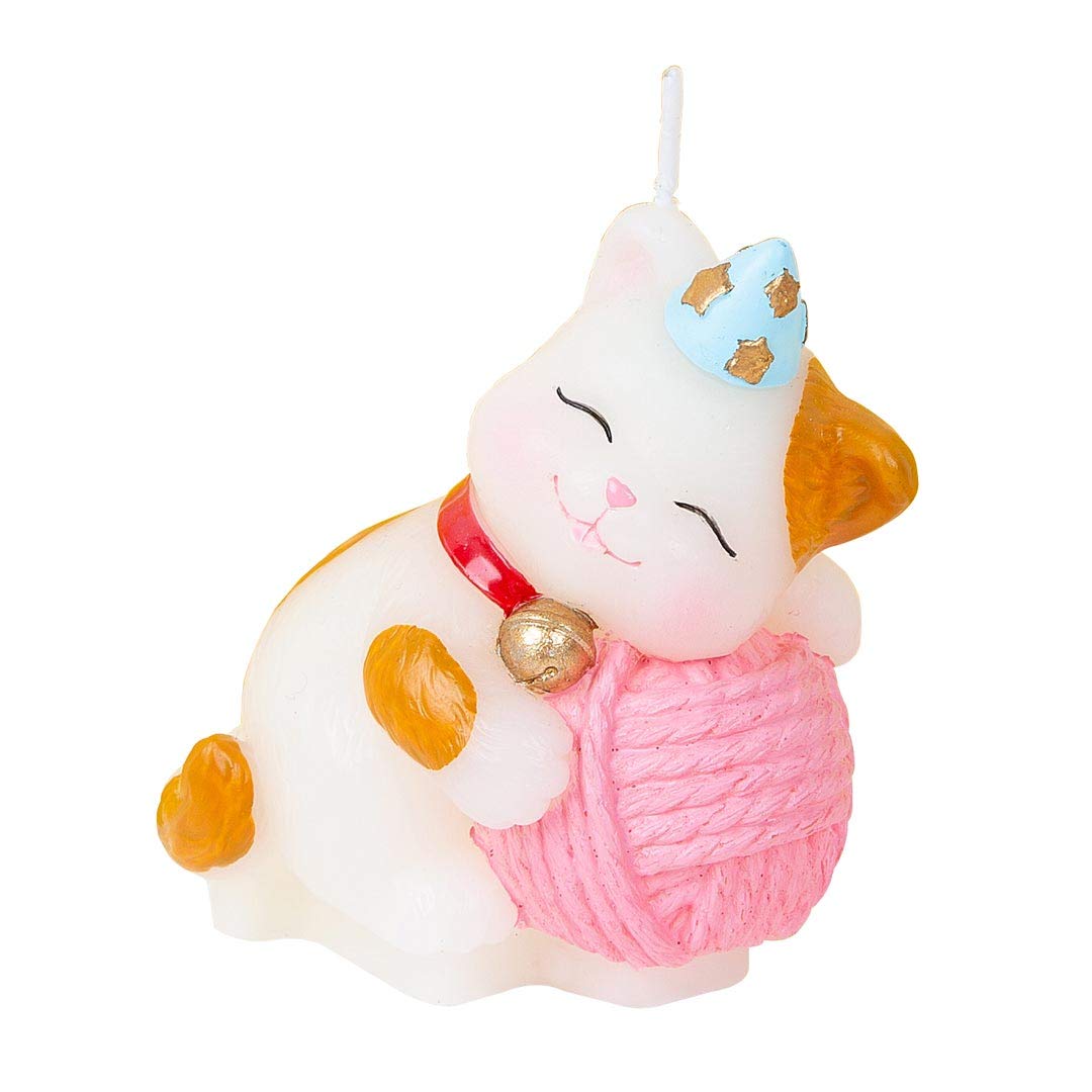 Cute Cat Birthday Candles Cake Topper Animal Candles for Birthday Festive Party Supplies and Wedding Favor (Cat)
