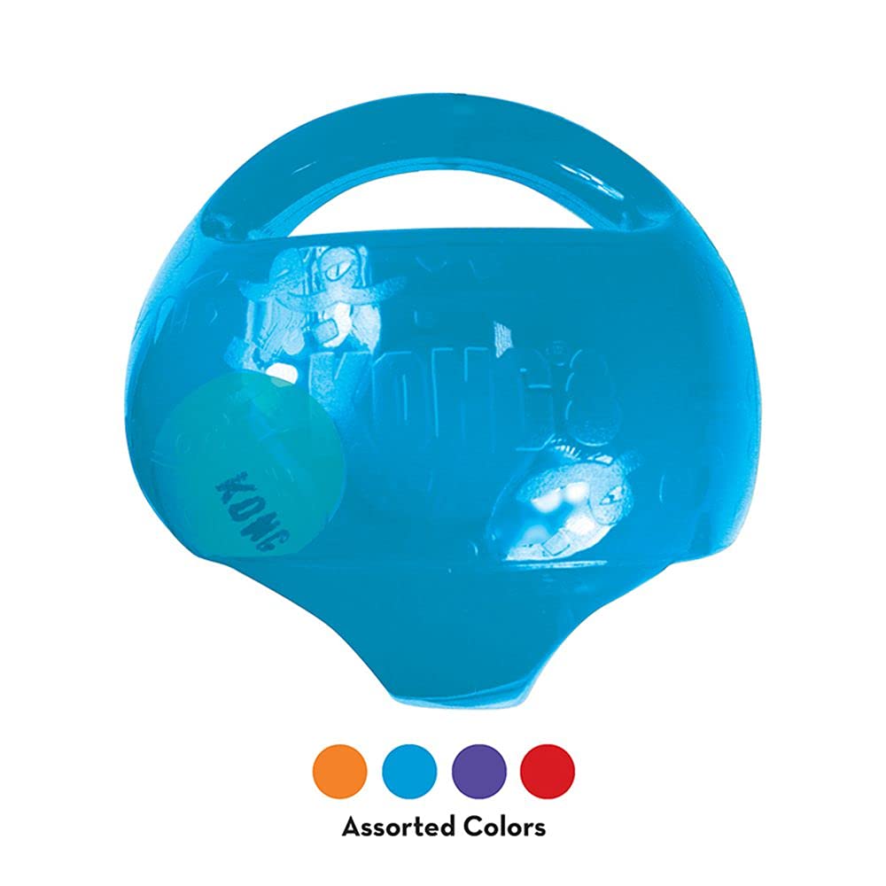 KONG Jumbler Ball - Fetch Toy with Tennis Ball For Dogs and Puppies - For Medium/Large Dogs