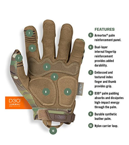 Mechanix Wear - M-Pact Multicam Gloves (Large, Camouflage)