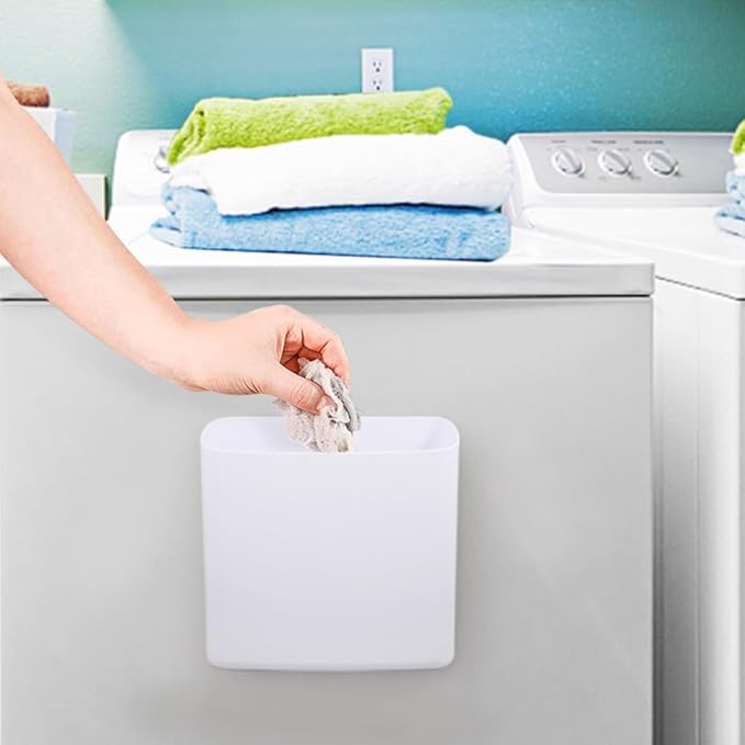 Picowe Magnetic Laundry Storage, Large Lint Holder Bin, Space-Saving Trash