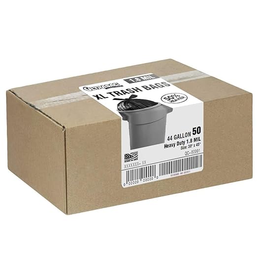 Ultrasac Heavy Duty 45 Gallon Trash Bags Huge 50 Count/w Ties)