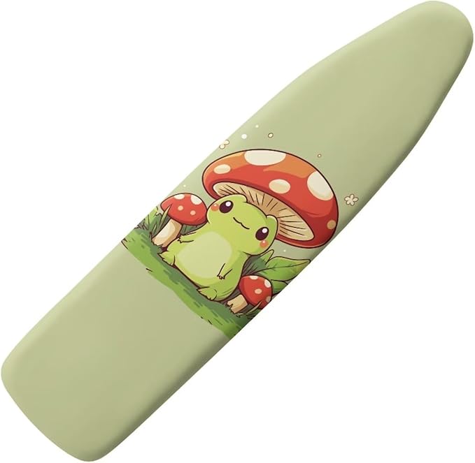 Cute Mushroom Frog Ironing Board Cover and Pad 15x54 Heavy Duty Padding