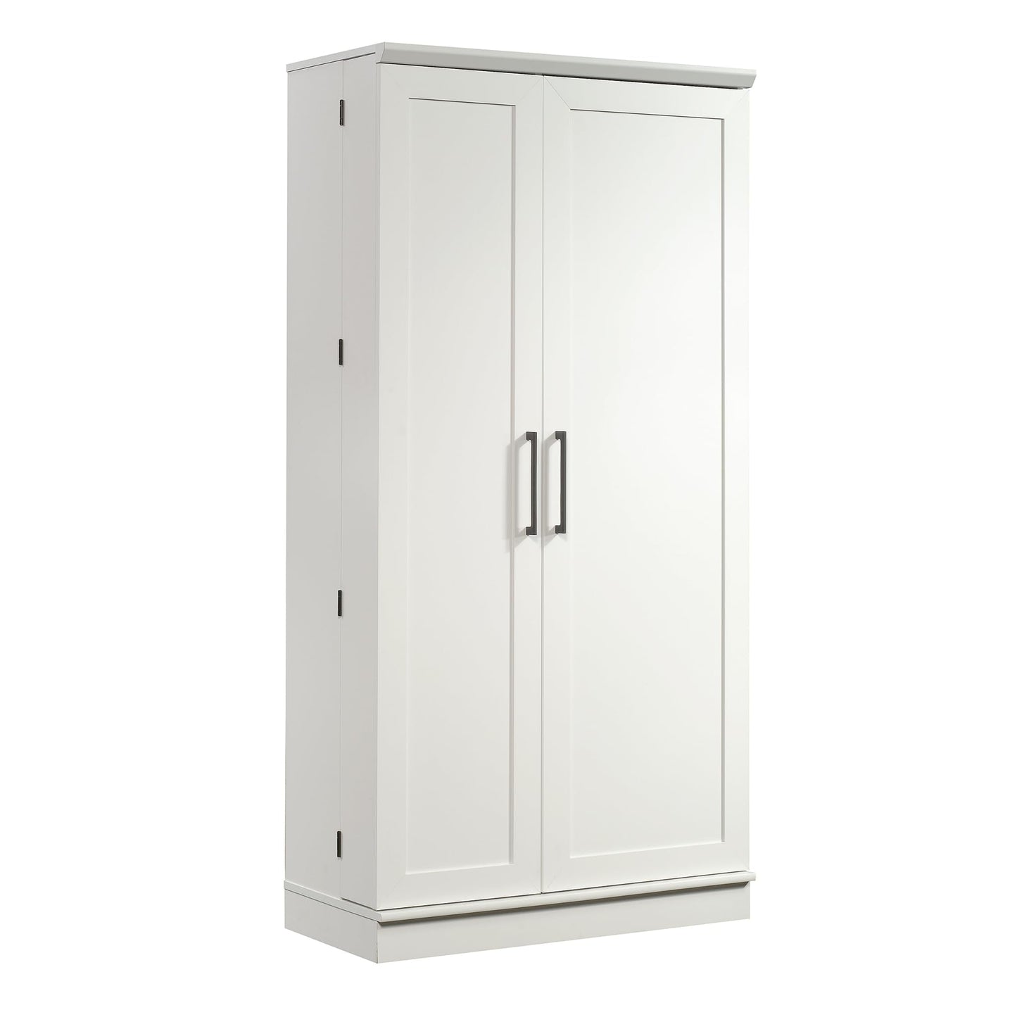 Sauder HomePlus Kitchen Storage Pantry Cabinet with Swing Door Storage and Adjustable Shelves, in Soft White finish