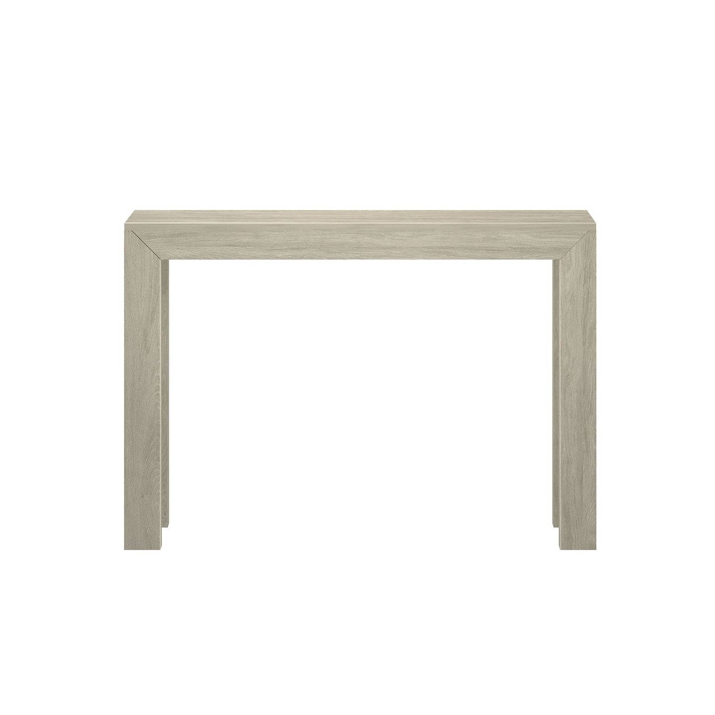 Plank+Beam Modern 46 Inch Console Table, Solid Pine Wood Entryway Table, Narrow Sofa Table for Hallway or Living Room, Seashell