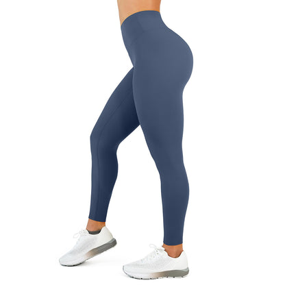 High Waisted Leggings for Women - No Front Seam Tummy Control Yoga Pants for Workout Running No See Through
