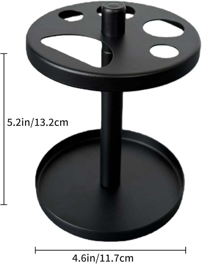 Black Metal Toothbrush Holder Stand