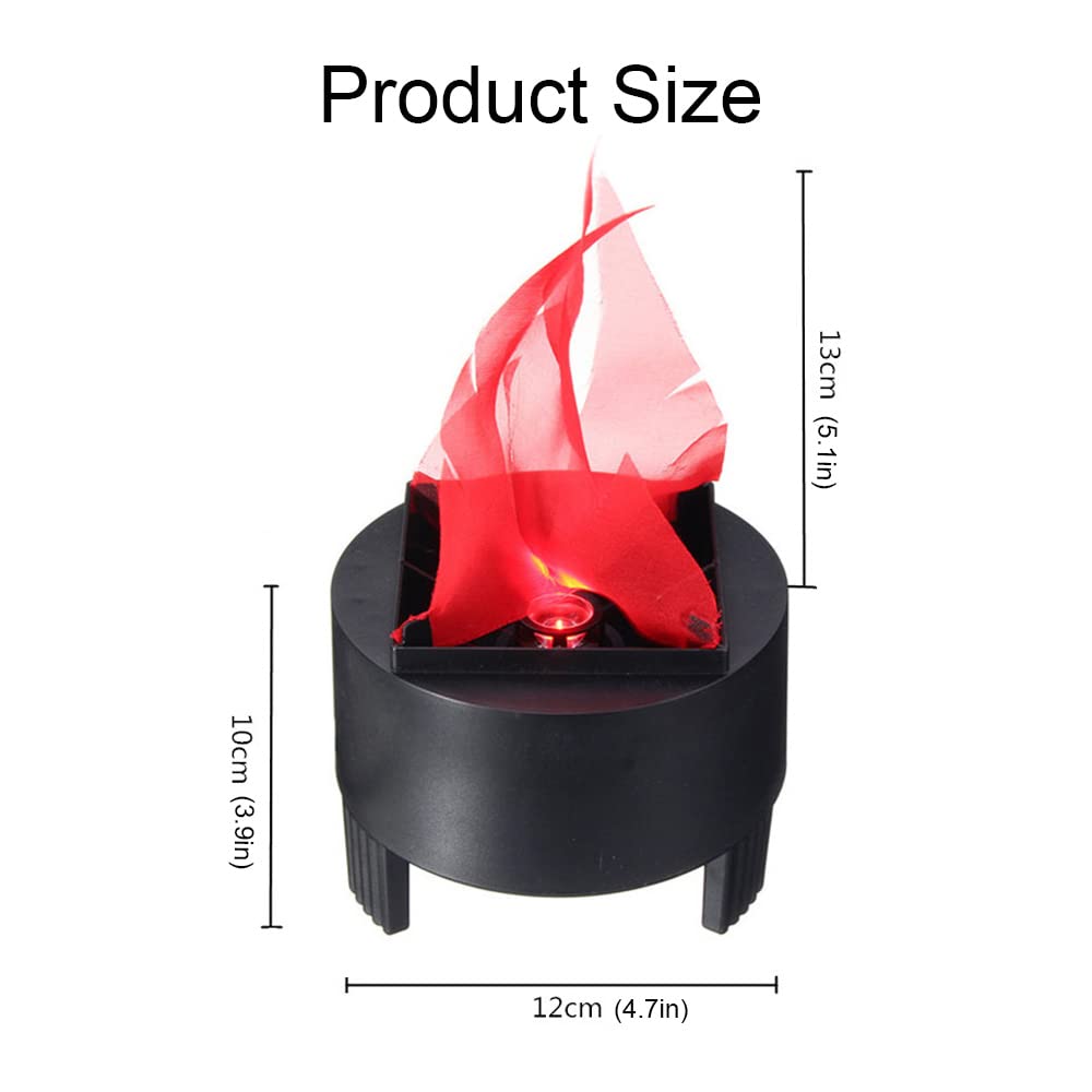 Lancoon 3D LED Fake Fire Flame Light, 3 Pack Artificial Flickering Flame Lamp Bulb Electric Campfire Effect Indoor for Christmas Halloween Festival Event Party Club Decoration
