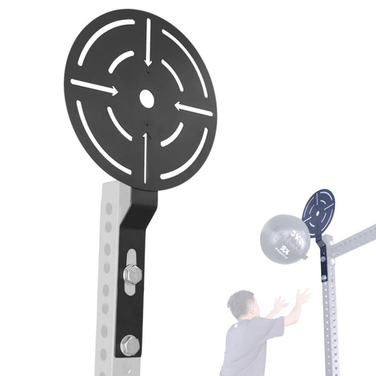 AHTAPFON Wall Ball Target for Rack Mounted with Extension,Medicine Ball Target for Power Rack Attachments,Home Gym Exercise Ball Squash Fitness for Enhance Explosive Power