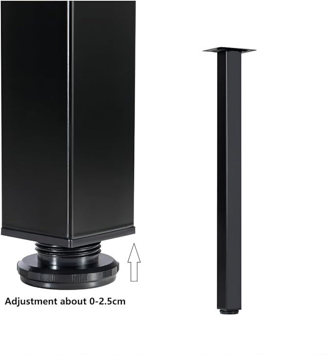LCSDLHLSY Table Legs 40 inch, Adjustable Metal Legs, Home DIY Furniture Legs