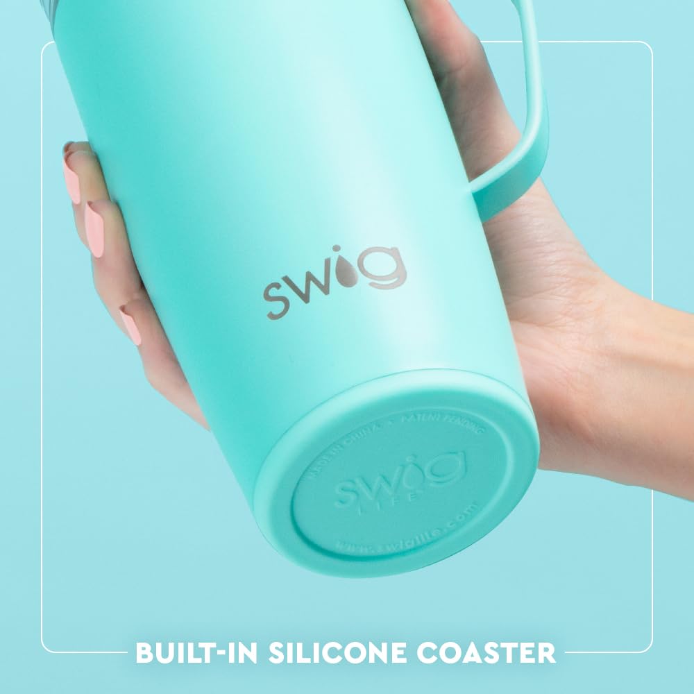 Swig Life 22oz Travel Mug, Insulated Tumbler with Handle and Lid, Travel Coffee Mug, Cup Holder Friendly, Stainless Steel 22 oz Tumbler, Nutcracker Insulated with Lid (Sugar Plum Soldiers)