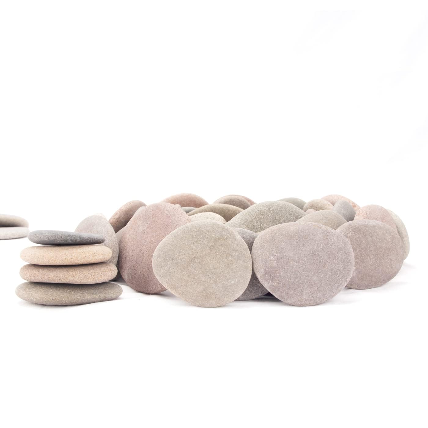 BLXQI Painting Rocks, 97-105 PCS, 18 Pounds, 2.33"-3.72" Size, DIY Craft Rocks, Natural Stones