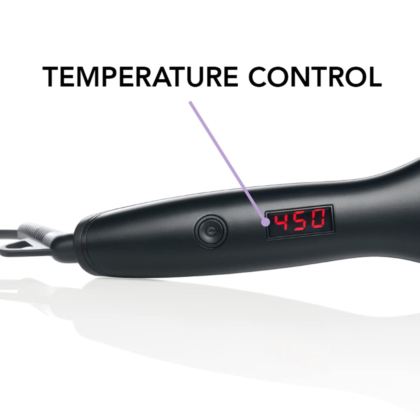 InStyler Straight Up Max Ceramic Straightening Brush - Detangling Hair Brush Straightener with Powerful Ceramic Heated Plates for Smooth, Frizz-Free Hair - For Thick, Curly & Wavy Hair Types