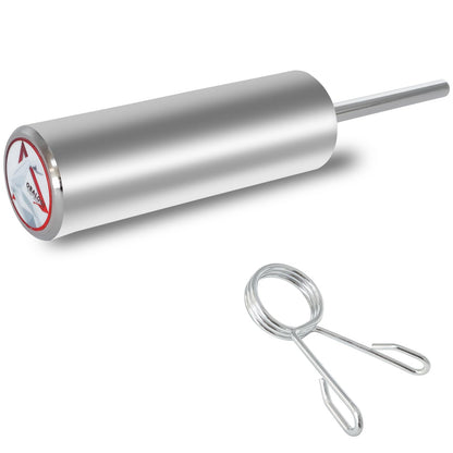 OBALOGI Weight Stack Pin Extender - 10mm & 8mm Dual Fit, Secures Olympic Plates, 6 Magnet Anchoring, Up to 130lbs Capacity, Cable Machine & Home Gym (Steel) (Ø 10mm)