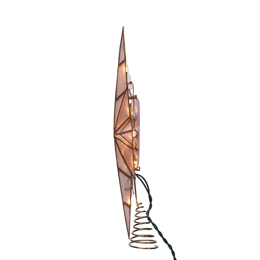 Kurt S. Adler 10-Light Bethlehem Capiz Star Multi-Tip Treetop