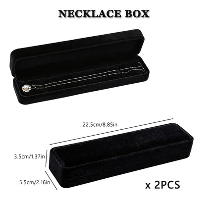 LUOLIPEYA 10 Pack Velvet Jewelry Gift Boxes for Bracelet Necklace Pendant Ring Earring Display Case Jewelry Box Storage Organizer Holder for Wedding