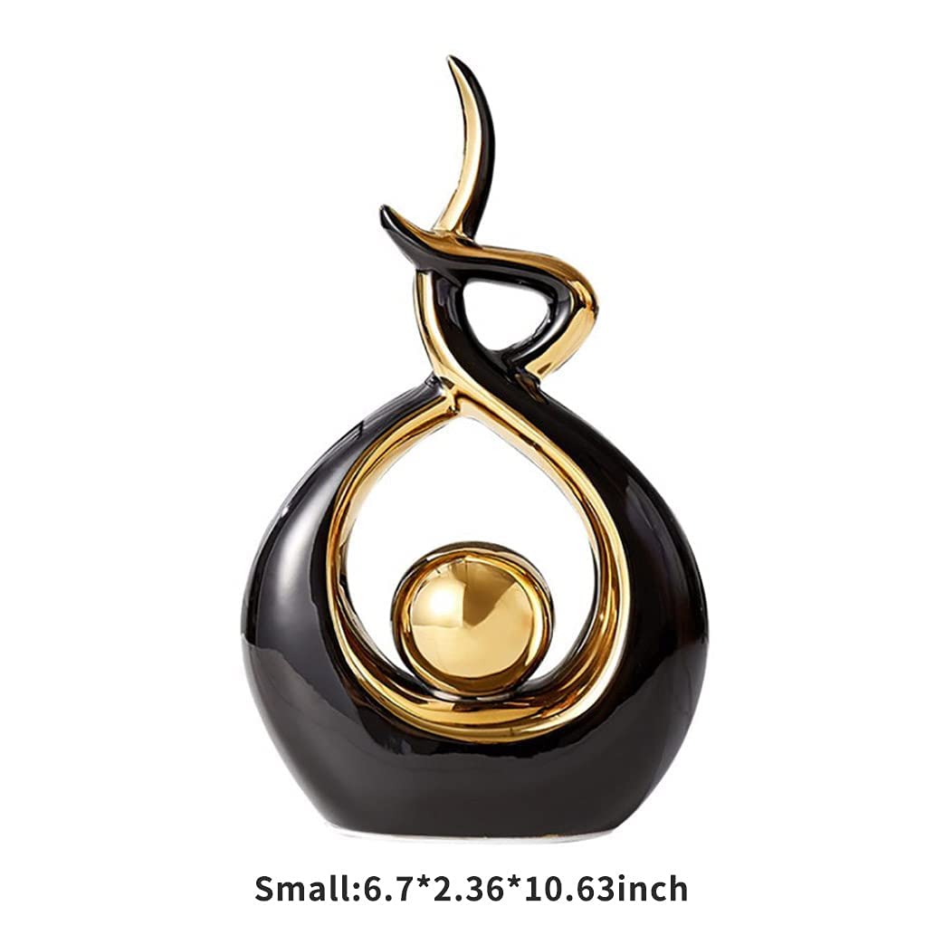 Norrclp Home Decor Modern Abstract Art Ceramic Statue Table Decorations for Dining Room Living Room Office Centerpiece