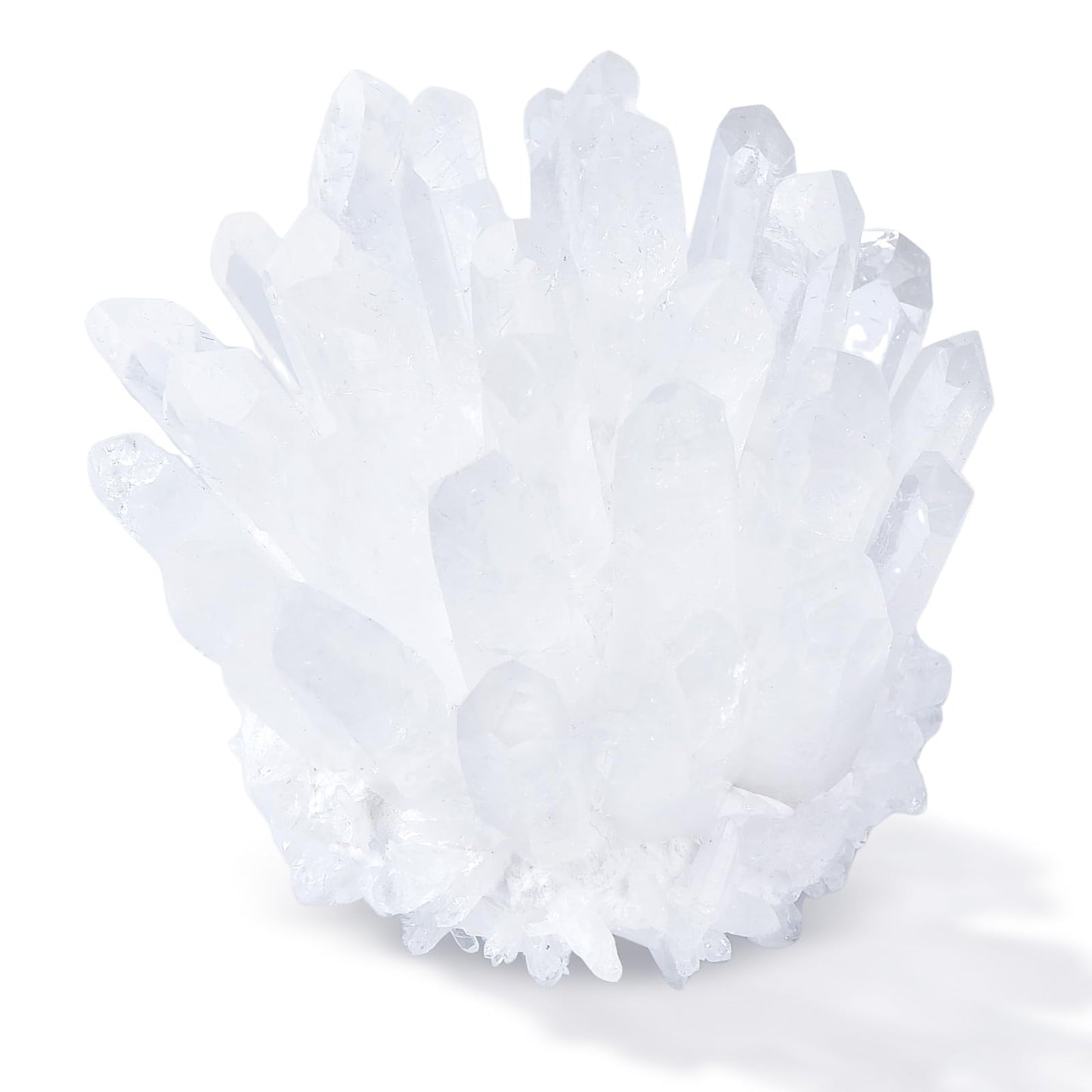 Geodora White Crystal Cluster Natural Clear Quartz Cluster Large Raw Crystals for Home Decor, Healing Crystal Stones for Meditation, Yoga, Reiki & Positive Energy, 300-400g Unique Specimen Gift