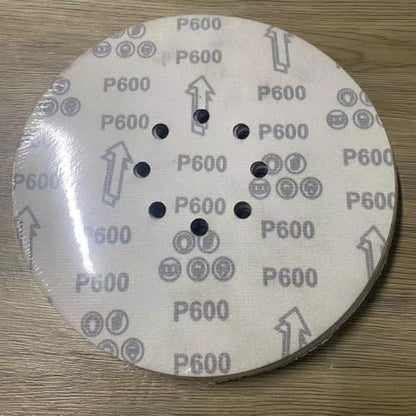 STEBRUAM 225 mm Sanding Discs 120 Grit, 30 Pieces Orbital Sander Discs 9 inch 225 mm large Hook and Loop Sanding Discs 8 Holes Round Sandpaper Sheet for Grinding Giraffe, Drywall Sander Sanding Pads