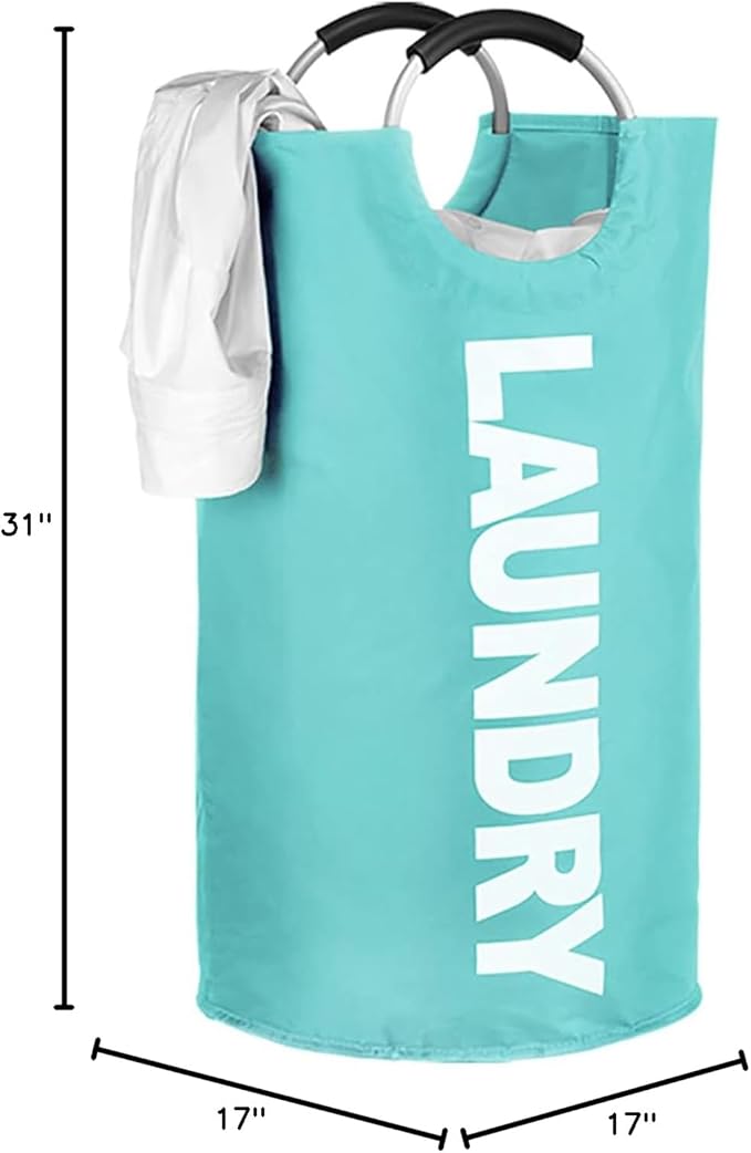 WOOHA 125L Large laundry basket, Collapsible laundry hamper, Tall Clothes