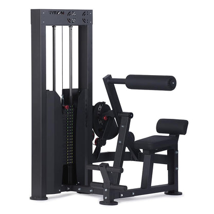 Titan Fitness Selectorized Abdominal & Lower Back Machine, 200 LB Weight Stack, Adjustable 2-in-1 Ab and Back Workout Equipment, Home Gym Exercise Machines