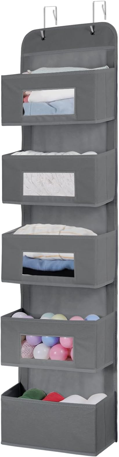 MAX Houser 5-Shelf Over The Door Hanging Organizer