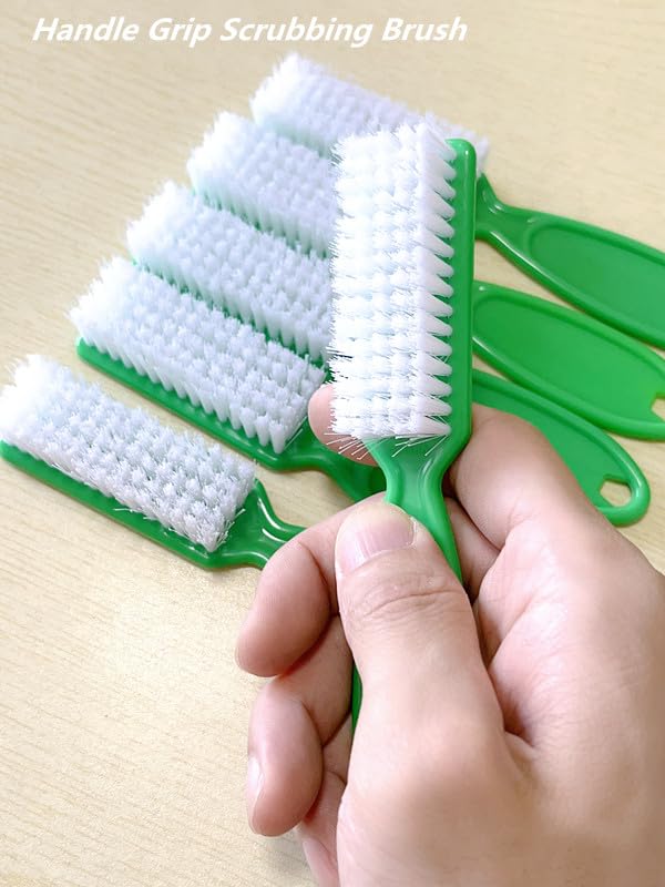6Pcs Nail Brush for Cleaning Fingernails, Handle Grip Cleaning Brush for Nail