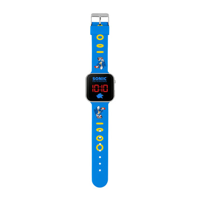 Sonic Sega The Hedgehog Blue LED Watch with Printed Silicone Strap SNC4137