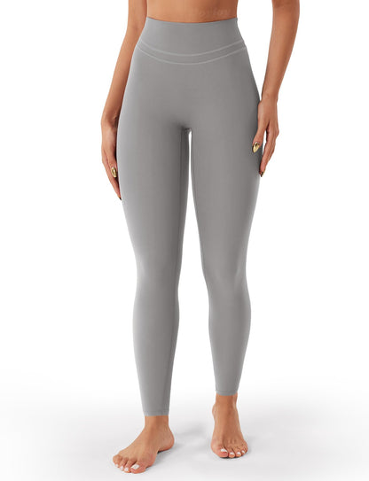 VOYJOY Womens Scrunch Workout Leggings Compression Butt Lifting Mid High Waist 26 Inches Seamless V Back Yoga Pants