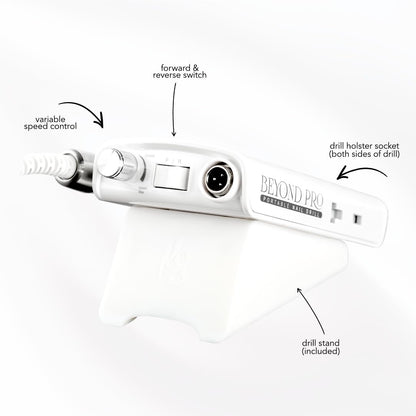 Kiara Sky Beyond Pro Nail Drill | Portable, Rechargeable & Cordles | Pink