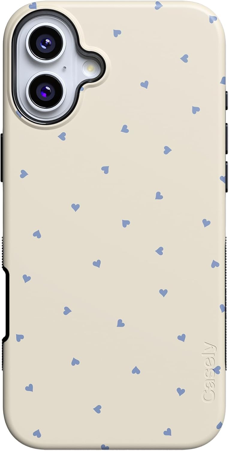 Casely iPhone 16 Plus Case | Blue Stripes | Sunday Best | Compatible with MagSafe | Bold Protective Design