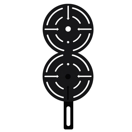 Metal Double Wall Ball Target with Extension Medicine Ball Target Rack Mounted Power Cage Attachments for Strength Endurance Arm Triceps Biceps Workouts