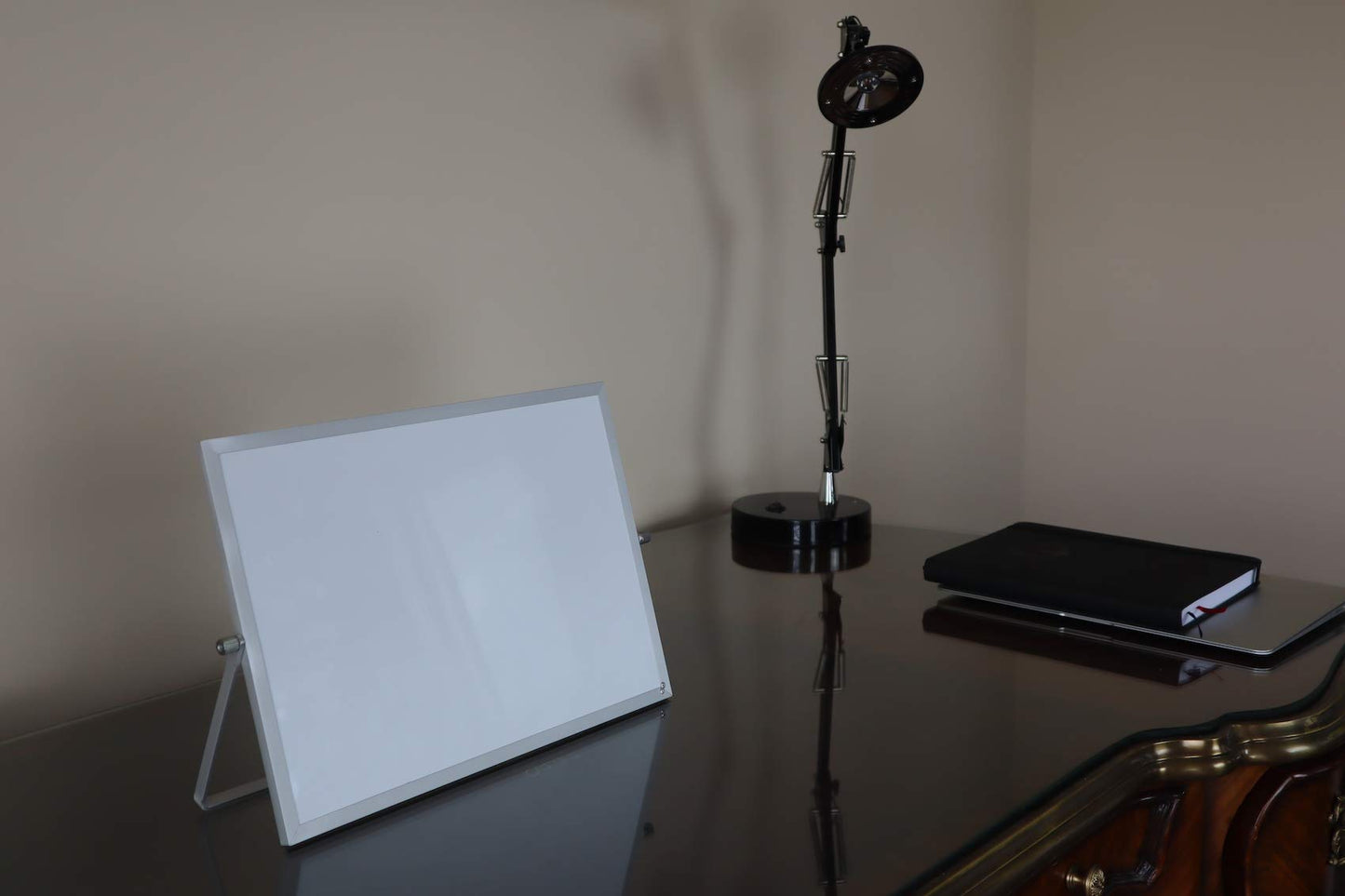 Small Double Sided White Board Calendar - Mini Portable Desktop Dry Erase Board with Stand & Small Monthly Calendar Whiteboard Planner with Reversible to Do List - 10" x 14" - Desk, Office, and Home