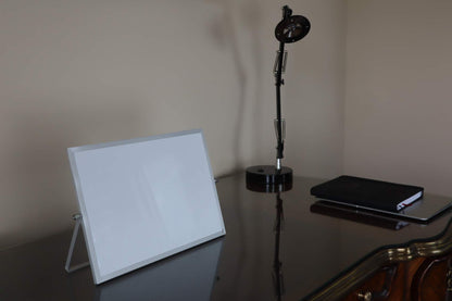 Small Double Sided White Board Calendar - Mini Portable Desktop Dry Erase Board with Stand & Small Monthly Calendar Whiteboard Planner with Reversible to Do List - 10" x 14" - Desk, Office, and Home