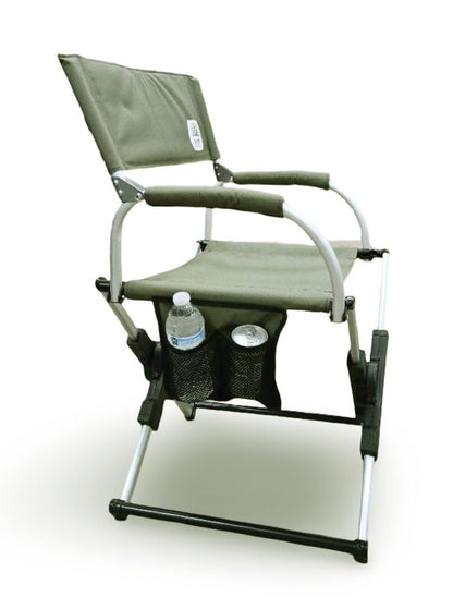 Portable Camping Chair with Carry Bag, Compact, Lightweight Collapsible Arm Chair for Outdoor Camping, Sports, Tailgates, Beach, and Fishing; Supports up to 250lbs [2024 (Green)