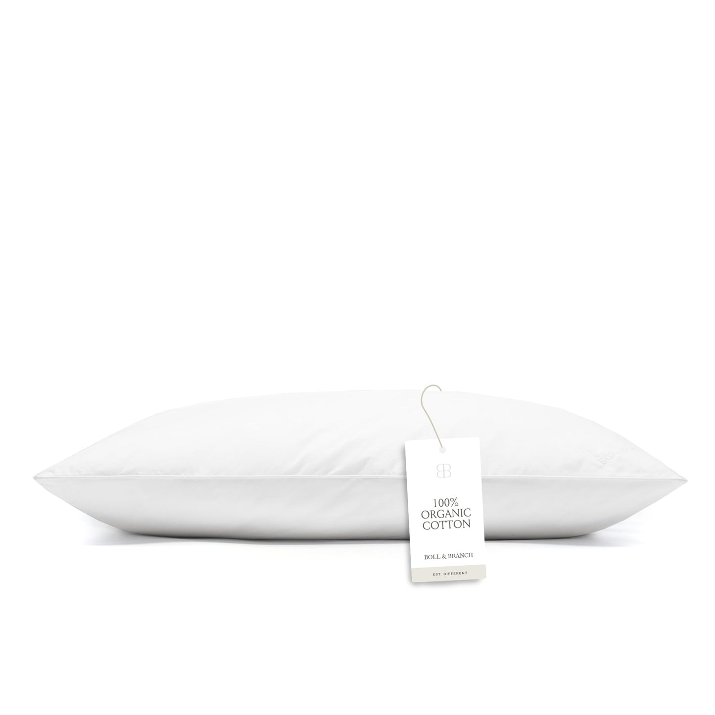 BOLL & BRANCH Down Chamber Pillow - Medium, Standard - Naturally Cooling Shell - Premium Comfort, Superior Support - Cruelty-Free IDS Certified Down
