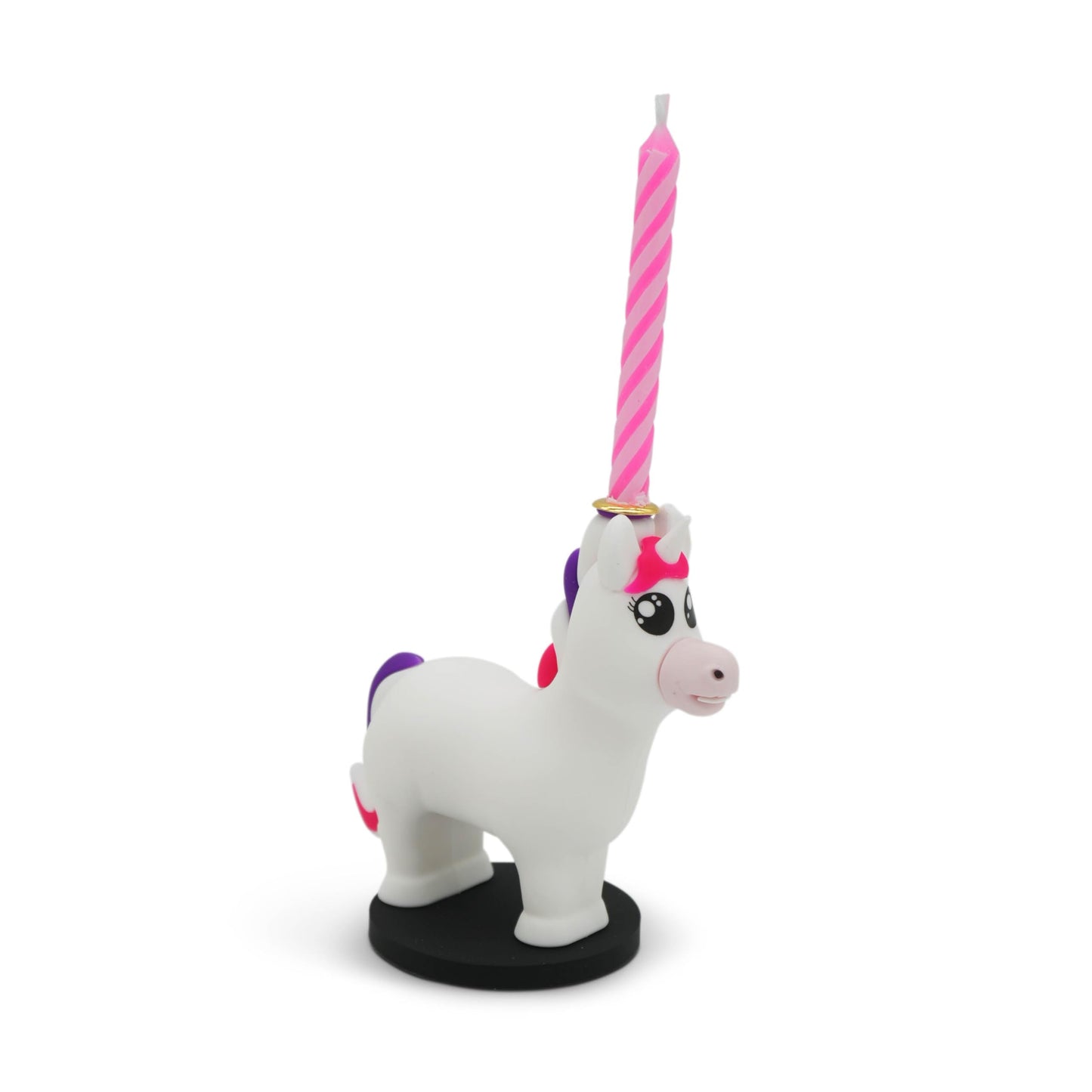 GOOFBALLS Birthday Candle Holder – Hilarious Novelty Party Decoration & Gag Gift for Friends, Family, and Coworkers – Small Joke Candle Stand for Cakes- Unicorn