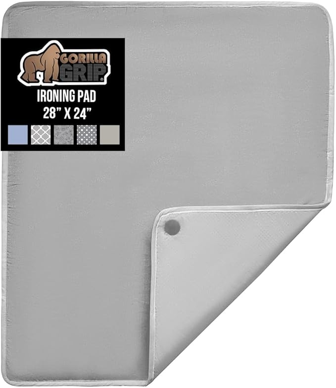GORILLA GRIP Ironing Mat, Portable Iron Pad, Magnetic Cover