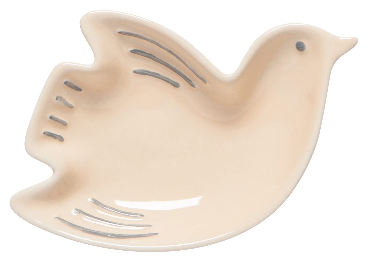 Now Designs Bird Shaped Ceramic Pinch Bowl Set, Soy Sauce Dish, Set of 6