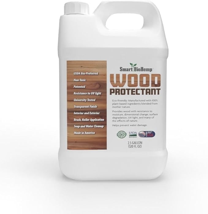 Plant-Powered 2.5-Gallon Wood Protectant, Protects from Water & UV Rays