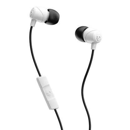 Skullcandy Jib Wired Earbuds with 3.5mm Plug, Noise Isolating Fit, Built-In Microphone Call and Track Control, Convenient for Travel - White
